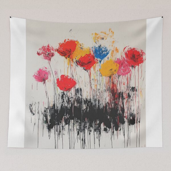 Item preview, Original Paintings by Cy Twombly, Cy Twombly Color Landscape Art designed and sold by OilArtLittle.