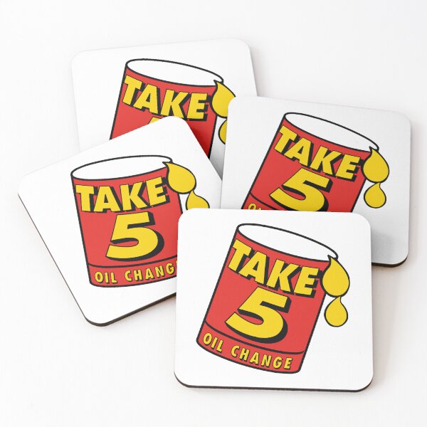 Item preview, Retro Take 5 Oil Change Service Logo designed and sold by billyawoodwrd.