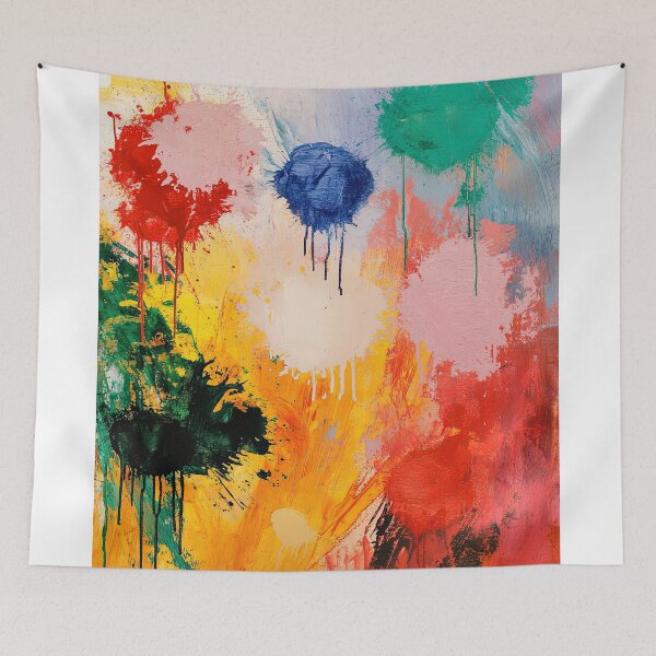 Item preview, Original Paintings by Cy Twombly, Cy Twombly Color Landscape Art designed and sold by OilArtLittle.