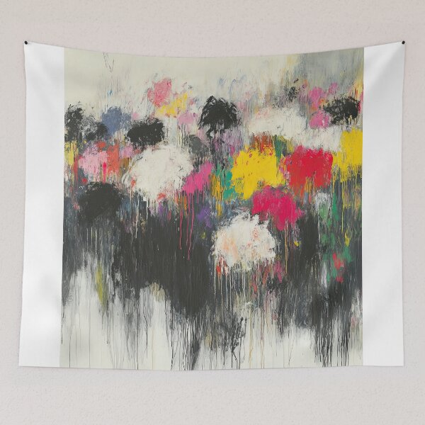 Item preview, Original Paintings by Cy Twombly, Cy Twombly Color Landscape Art designed and sold by OilArtLittle.