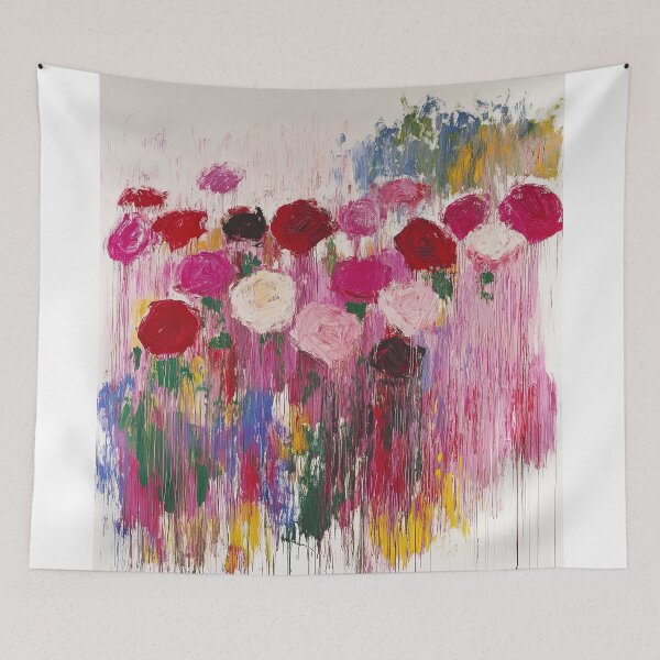 Item preview, Original Paintings by Cy Twombly, Cy Twombly Color Landscape Art designed and sold by OilArtLittle.