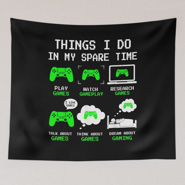 Item preview, Things I Do in My Spare Time Gaming Funny Gamer Boys Kid Men designed and sold by Goleon12.