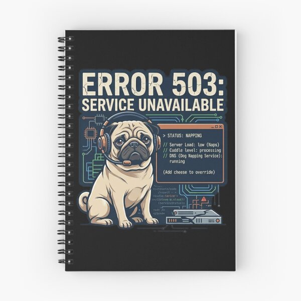Item preview, Error 503: Service Unavailable Pug designed and sold by Christopher Faxon.