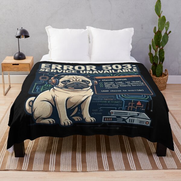 Item preview, Error 503: Service Unavailable Pug designed and sold by Christopher Faxon.