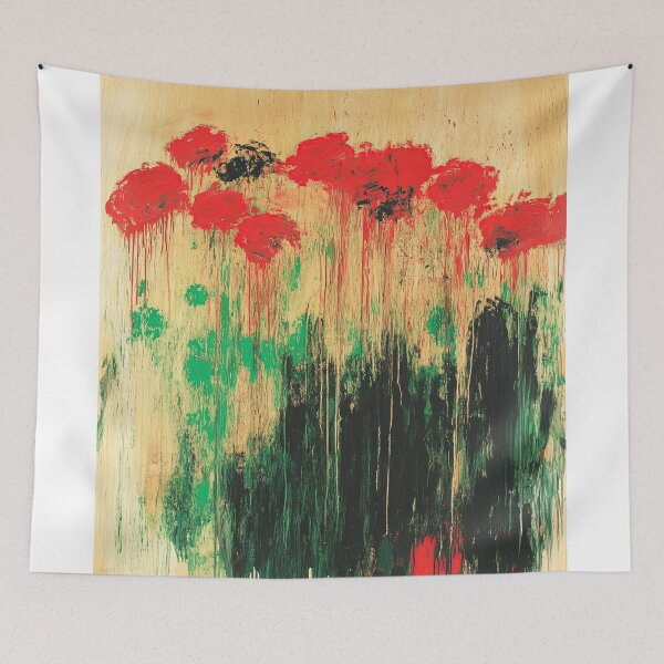 Item preview, Original Paintings by Cy Twombly, Cy Twombly Color Landscape Art designed and sold by OilArtLittle.