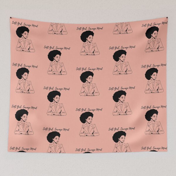 Artikelvorschau, Soft Girl Savage Mind Lustiges sarkastisches Damen-T-Shirt entworfen und verkauft von MoodWearHub.