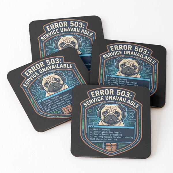Item preview, Error 503: Service Unavailable Pug designed and sold by Christopher Faxon.
