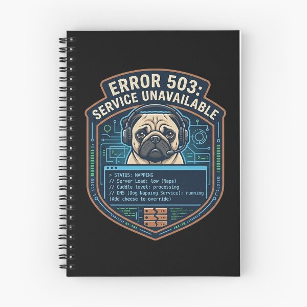Item preview, Error 503: Service Unavailable Pug designed and sold by Christopher Faxon.