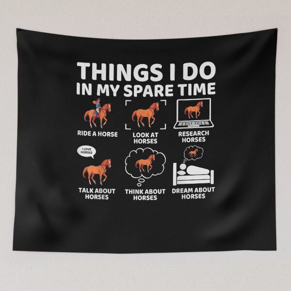 Item preview, Things I Do in My Spare Time Funny Horse Lover Equestrian designed and sold by Goleon12.