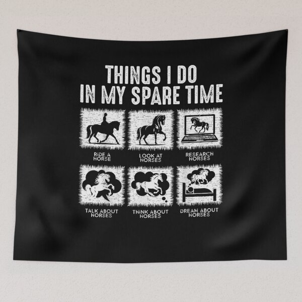 Item preview, Things I Do in My Spare Time, Funny Equestrian Horse Lover designed and sold by Goleon12.