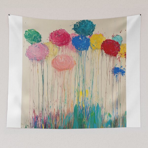 Item preview, Original Paintings by Cy Twombly, Cy Twombly Color Landscape Art designed and sold by OilArtLittle.