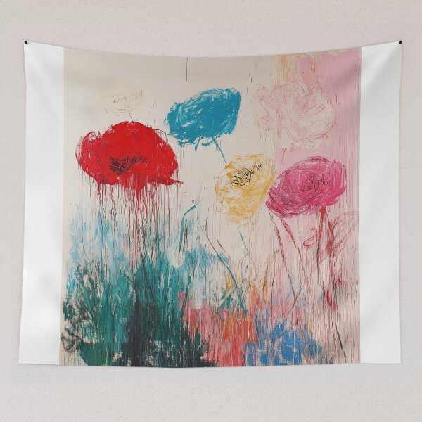 Item preview, Original Paintings by Cy Twombly, Cy Twombly Color Landscape Art designed and sold by OilArtLittle.