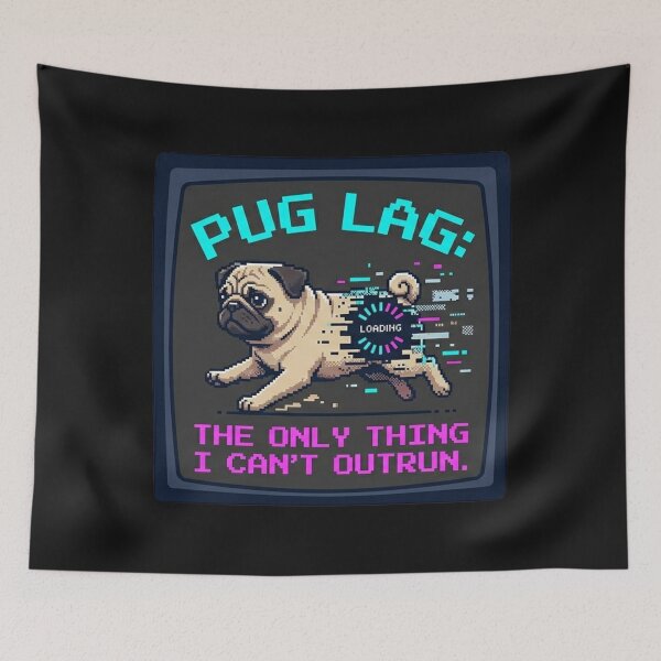 Item preview, Pug Lag: The only thing I can't outrun designed and sold by Christopher Faxon.