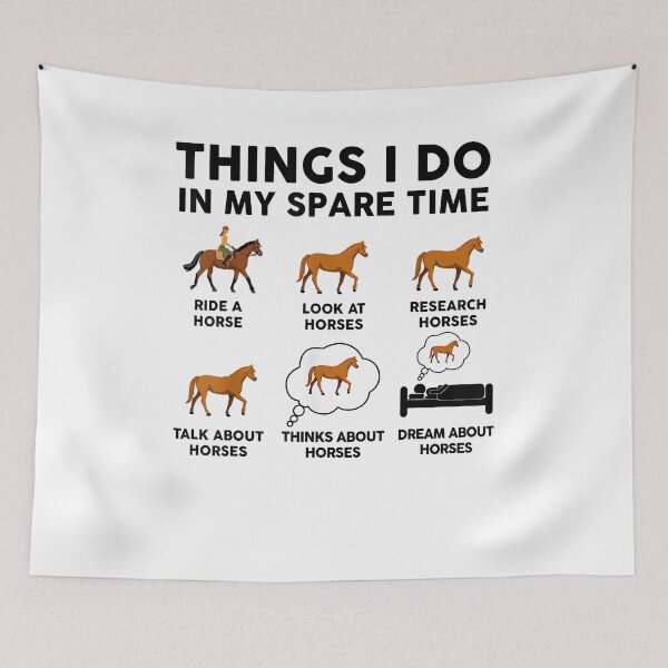 Item preview, Horse-Shirt Women Girl Things I Do in My Spare Time Funny designed and sold by Goleon12.
