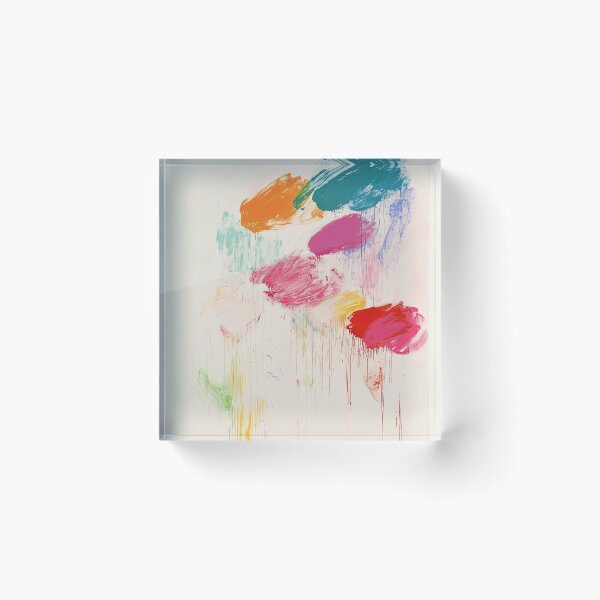 Item preview, Original Paintings by Cy Twombly, Cy Twombly Color Landscape Art designed and sold by OilArtLittle.