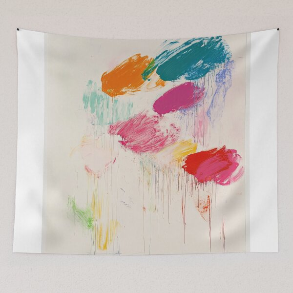 Item preview, Original Paintings by Cy Twombly, Cy Twombly Color Landscape Art designed and sold by OilArtLittle.