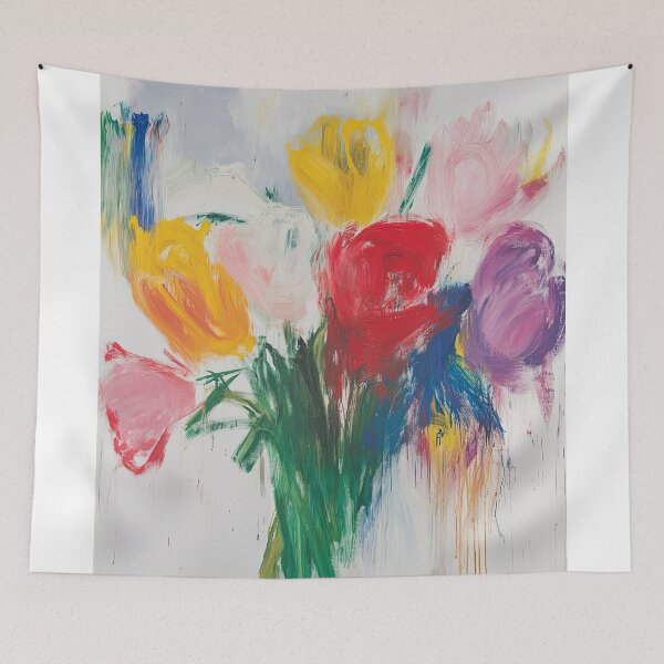 Item preview, Original Paintings by Cy Twombly, Cy Twombly Color Landscape Art designed and sold by OilArtLittle.