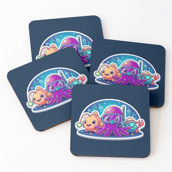 Item preview, Cute Underwater Adventure Octopus and Friends designed and sold by Modavedrake.