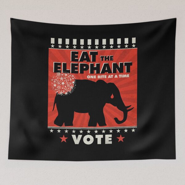 Item preview, Eat The Elephant VOTE designed and sold by Parachute425.