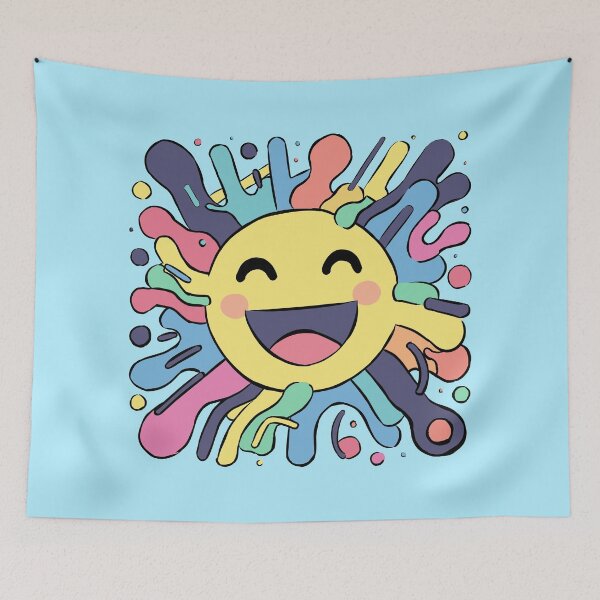 Item preview, Happy Emoji Explosion | Colorful Smile Face Design designed and sold by MartynaKanik.