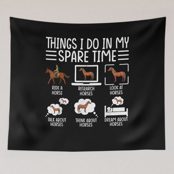 Item preview, Things I Do In My Spare Time Funny Horse Lovers Women Girls designed and sold by Goleon12.