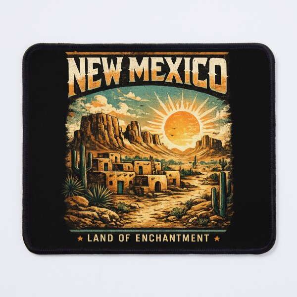 Item preview, Vintage New Mexico Desert Sunset – Land of Enchantment designed and sold by SidTastic .