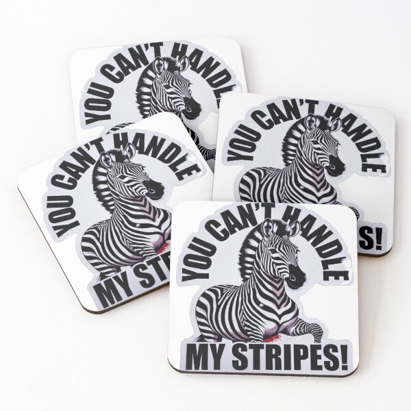 Artikelvorschau, Frecher Zebra-Vinylaufkleber „Du kannst meine Streifen nicht aushalten“ – Selbstbewusster Aufkleber entworfen und verkauft von ARTCREATESHOP.