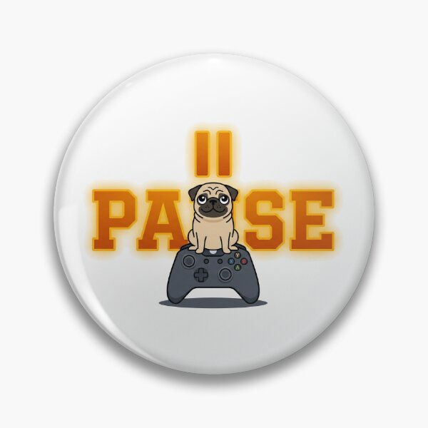 Item preview, Paused Game Pug designed and sold by Christopher Faxon.
