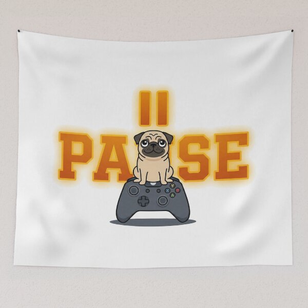 Item preview, Paused Game Pug designed and sold by Christopher Faxon.