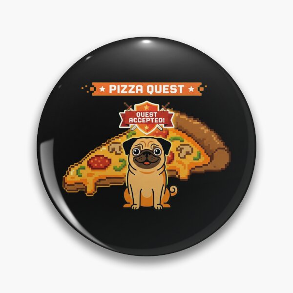 Item preview, Pizza Quest Pug designed and sold by Christopher Faxon.