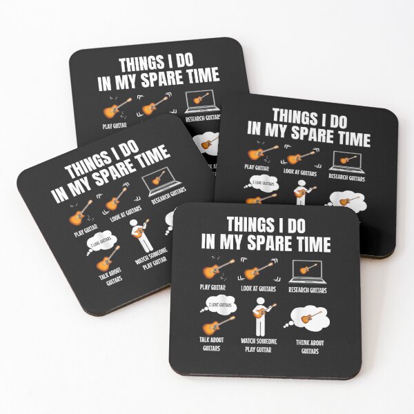 Item preview, 6 Things I Do in My Spare Time Guitar Player designed and sold by Goleon12.