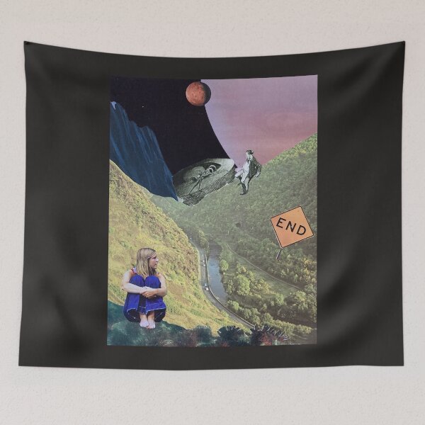 Item preview, Homesick For Another World Collage Art designed and sold by PlayingwithPaper.