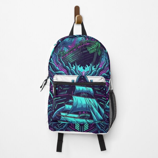 Item preview, Cyberpunk Fantasy Ship – Neon Pirate Emblem & Arcane Tech Tree designed and sold by Dzblack.