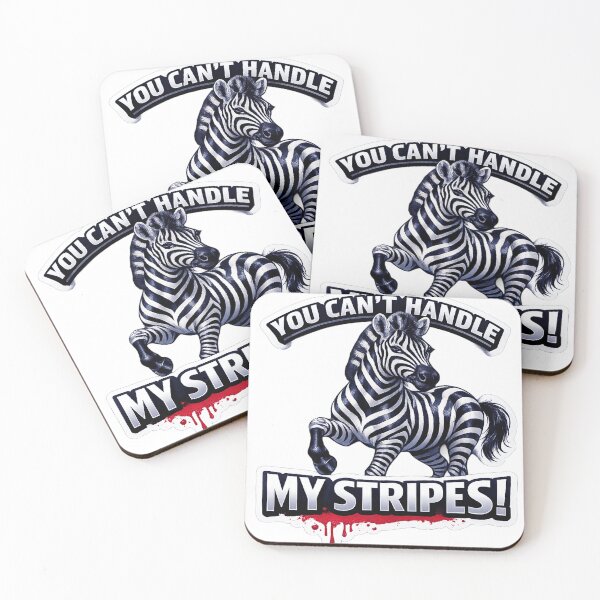Item preview, Funny Zebra Sticker You Can't Handle My Stripes Humorous Vinyl Decal  designed and sold by ARTCREATESHOP.