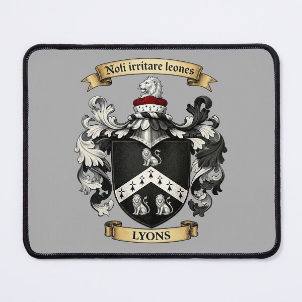Item preview, The Lyons Family Coat of Arms designed and sold by BagTown Clans.