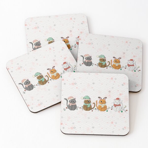 Item preview, Funny Christmas Cats and Festive Garland designed and sold by Nekogobido.
