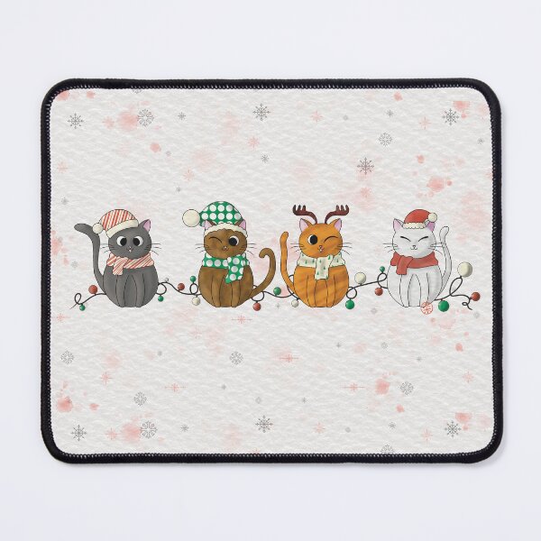 Item preview, Funny Christmas Cats and Festive Garland designed and sold by Nekogobido.