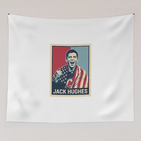 Item preview, Jack Hughes NHL Heroic Poster - New Jersey Devils Star Art designed and sold by Evaevonechi.