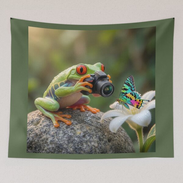 Item preview, Red-Eyed Tree Frog Photographer designed and sold by Tridentulus.