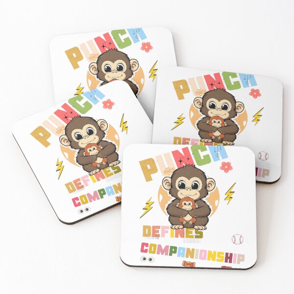 Item preview, Punch the Baby Macaque – 90s Retro Confidence & Companionship Cartoon designed and sold by HOUSE OF TIST.