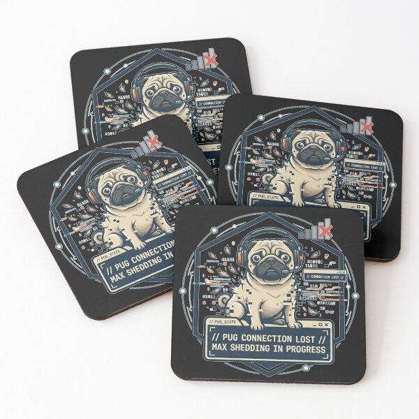 Item preview, Shedding Gamer Pug designed and sold by Christopher Faxon.