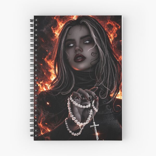 Item preview, Gothic Girl in Flames – Dark Fantasy Art designed and sold by KikimorazPiekla.