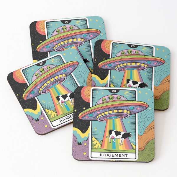 Item preview, Alien Abduction Judgement Tarot Card designed and sold by MinervasCrafts.