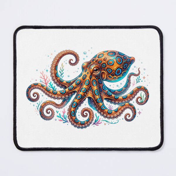 Item preview, Blue-Ringed Octopus Illustrated designed and sold by Chaoscience.