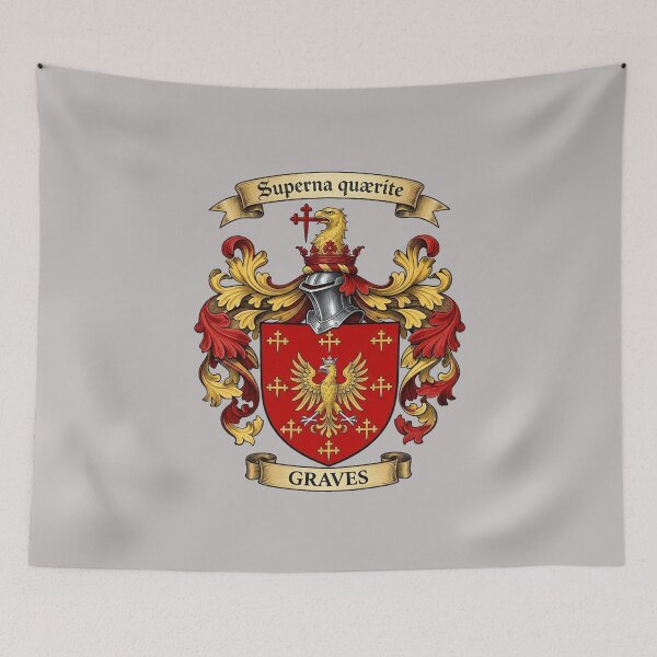 Item preview, The Graves Family Coat of Arms designed and sold by BagTown Clans.