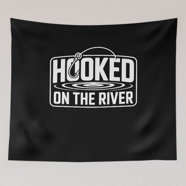 Item preview, Hooked On The River Fly Fishing Life designed and sold by MooonTees.