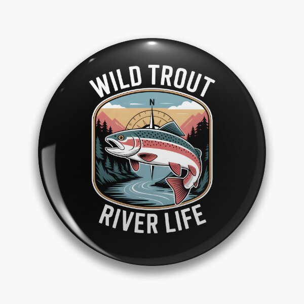 Artikelvorschau, Wild Trout River Life Fliegenfischen entworfen und verkauft von MooonTees.