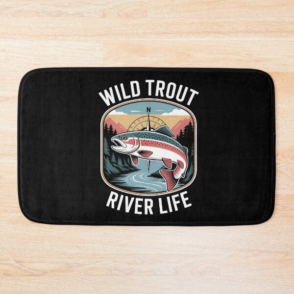 Item preview, Wild Trout River Life Fly Fishing designed and sold by MooonTees.