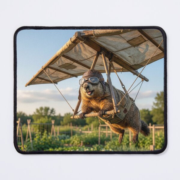 Item preview, Groundhog Conducts Aerial Invasion of Garden designed and sold by Tridentulus.