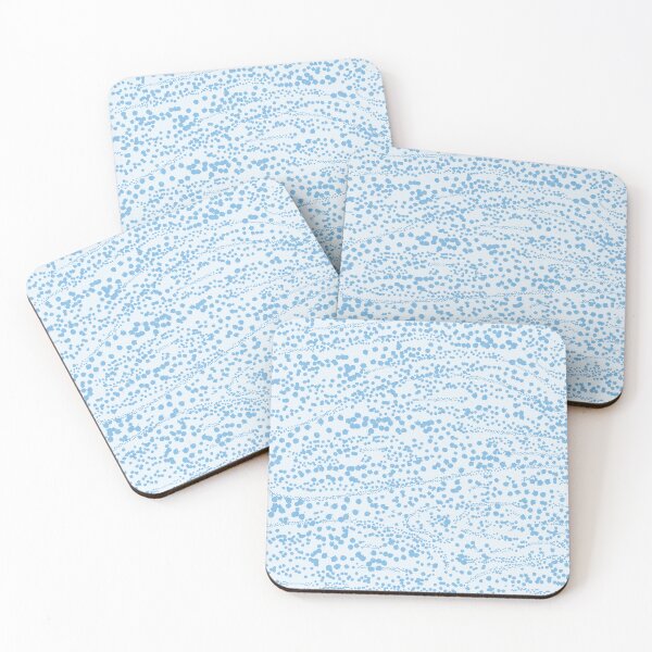 Item preview,  Abstract Ink Blot Strata Pattern in Ice Blue designed and sold by kierkegaard.